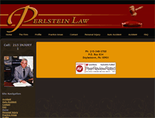 Tablet Screenshot of perlsteinlaw.com